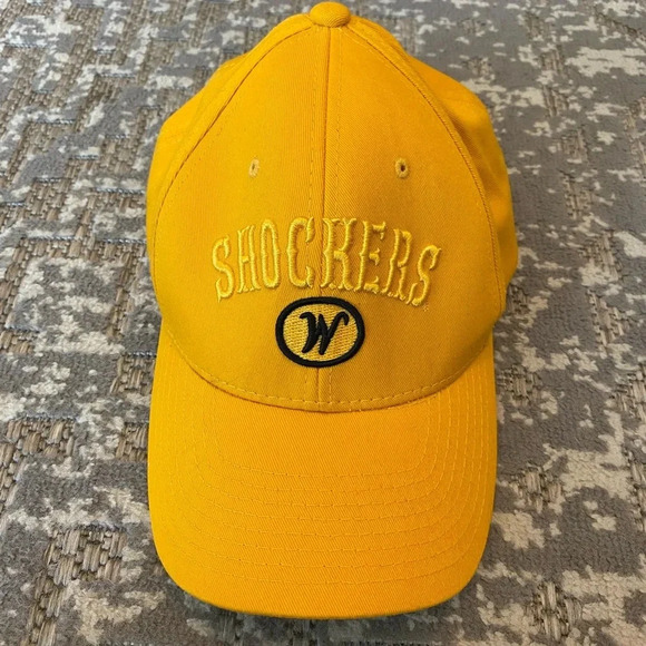 Wichita State Shockers Mens Zephyr Snapback Hat One size color Yellow - Picture 1 of 4